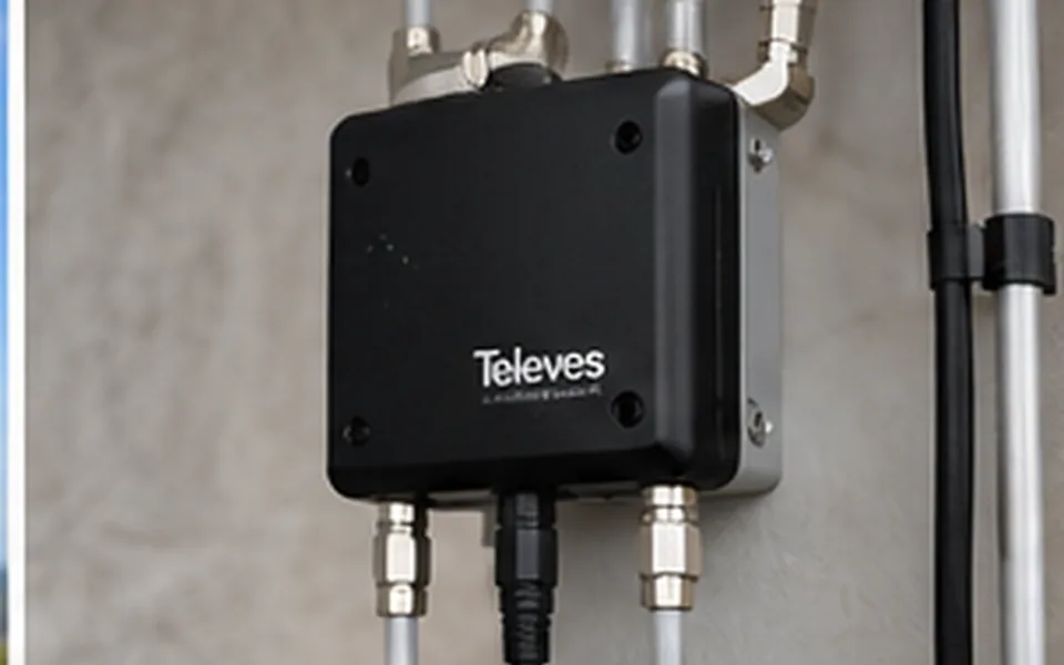 TV aerial booster installation